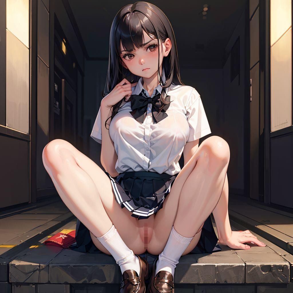 美少女JK開脚おまんこ見せつけ！たっぷり376枚大ボリューム！