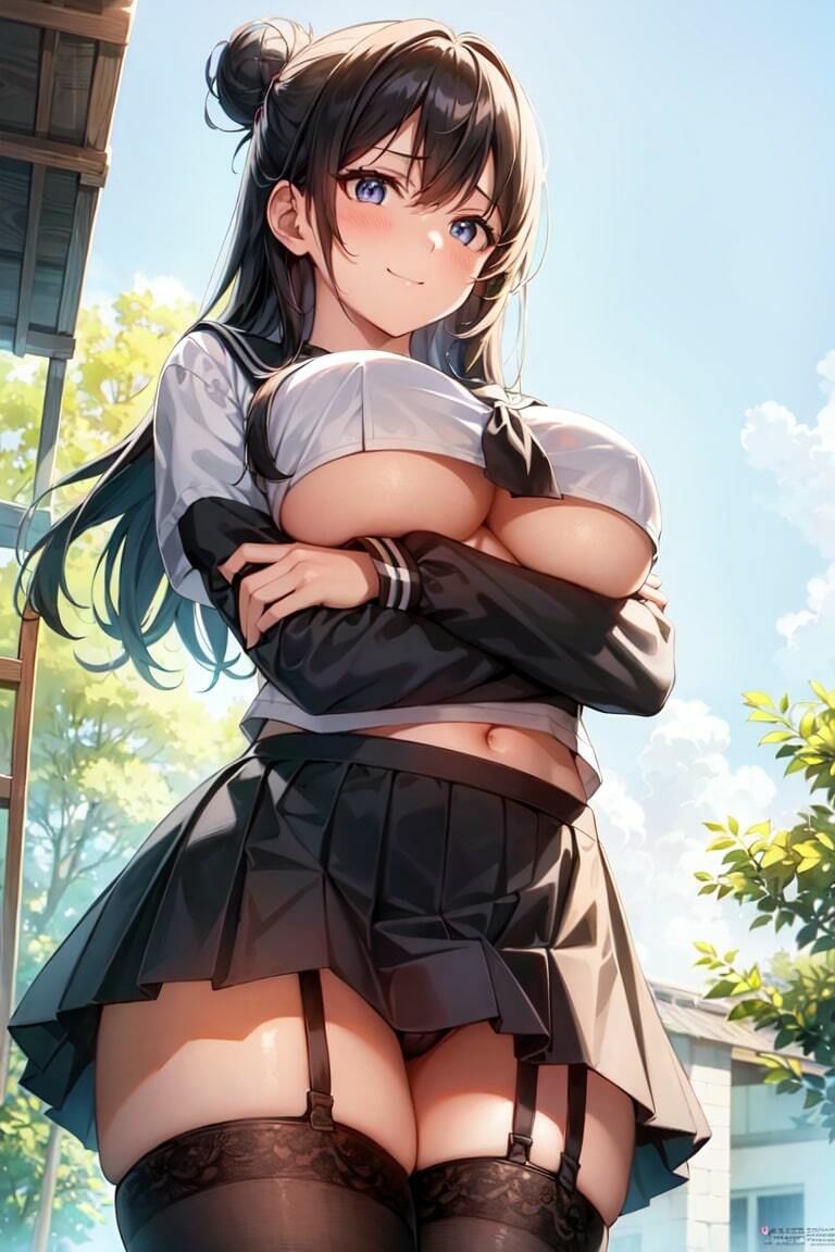 AI下乳学園 黒髪クラス セーラースタイル イラスト集