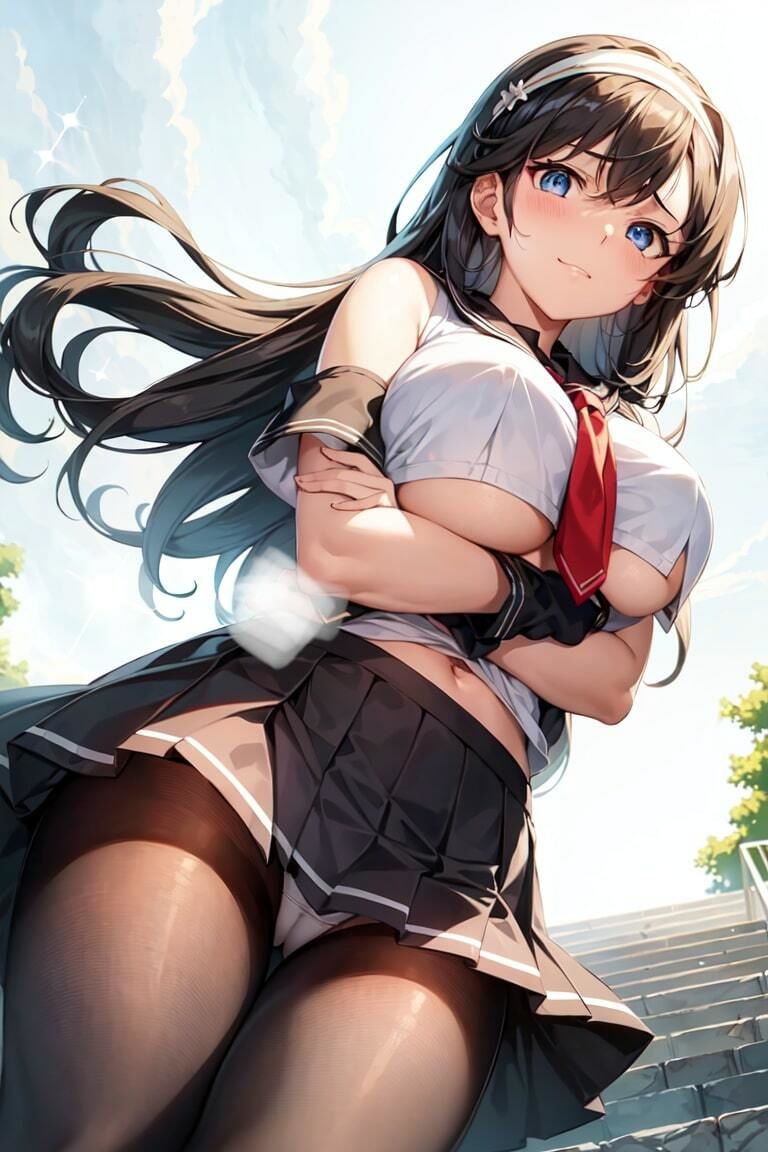 AI下乳学園 黒髪クラス セーラースタイル イラスト集