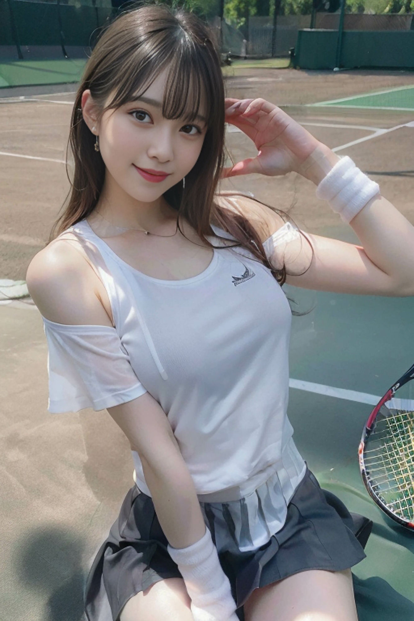 AIヌード写真館 014「テニス」