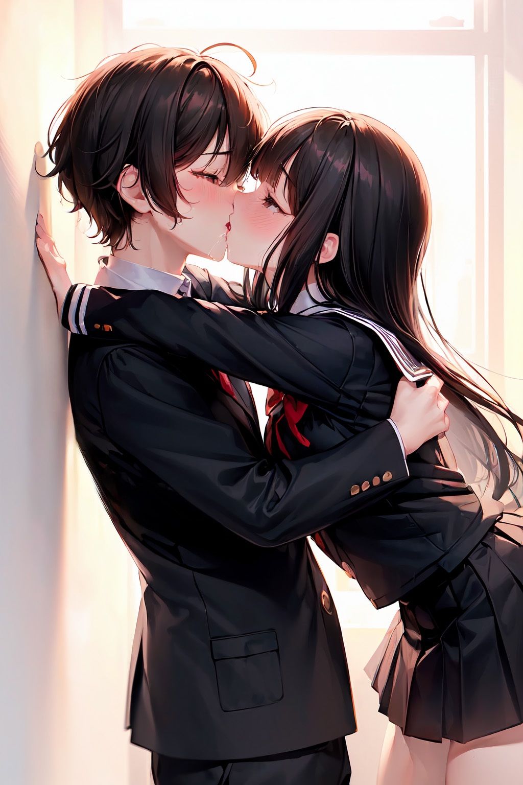 淫乱黒髪ロングJK(500枚)