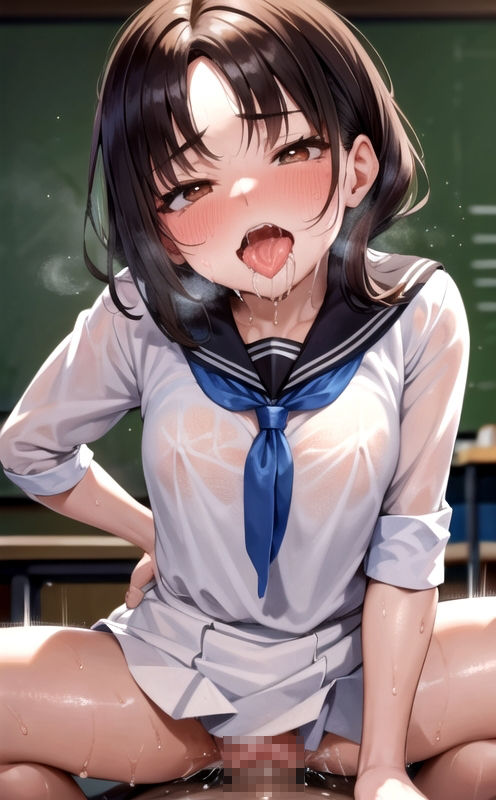 女子校生が淫らに絶頂&教室で緊縛大失禁