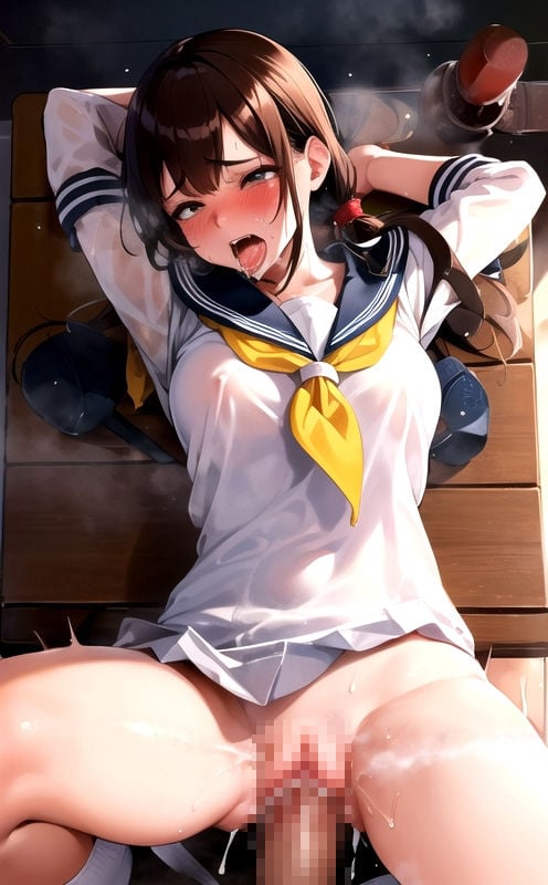 女子校生が淫らに絶頂&教室で緊縛大失禁