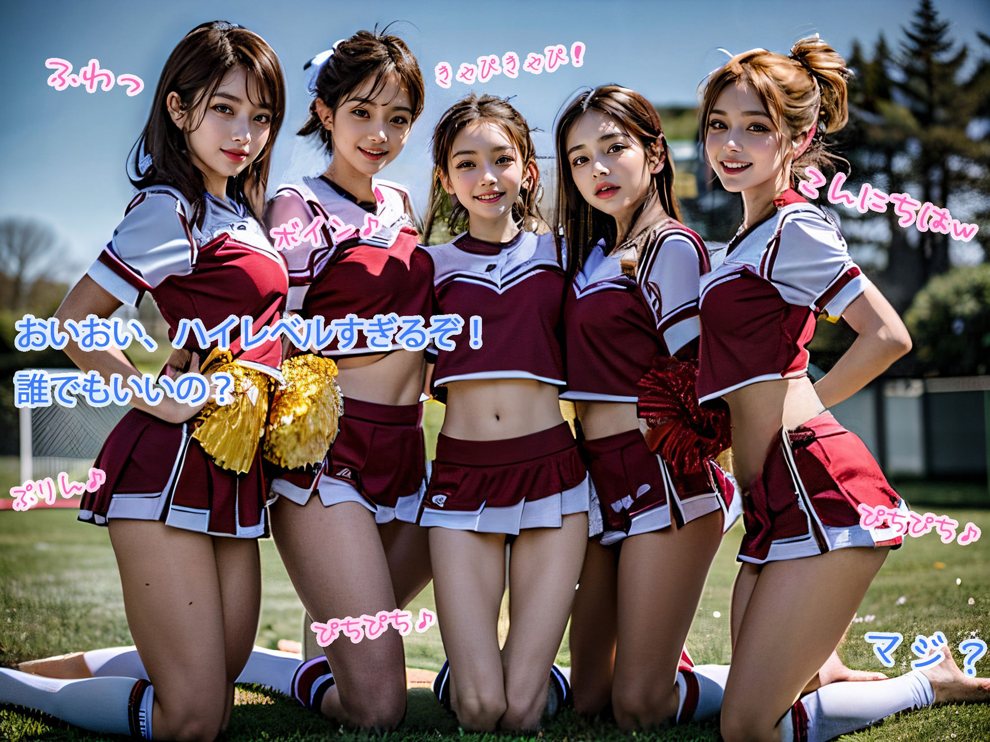 女子校生チアガールやりたい放題（前半）