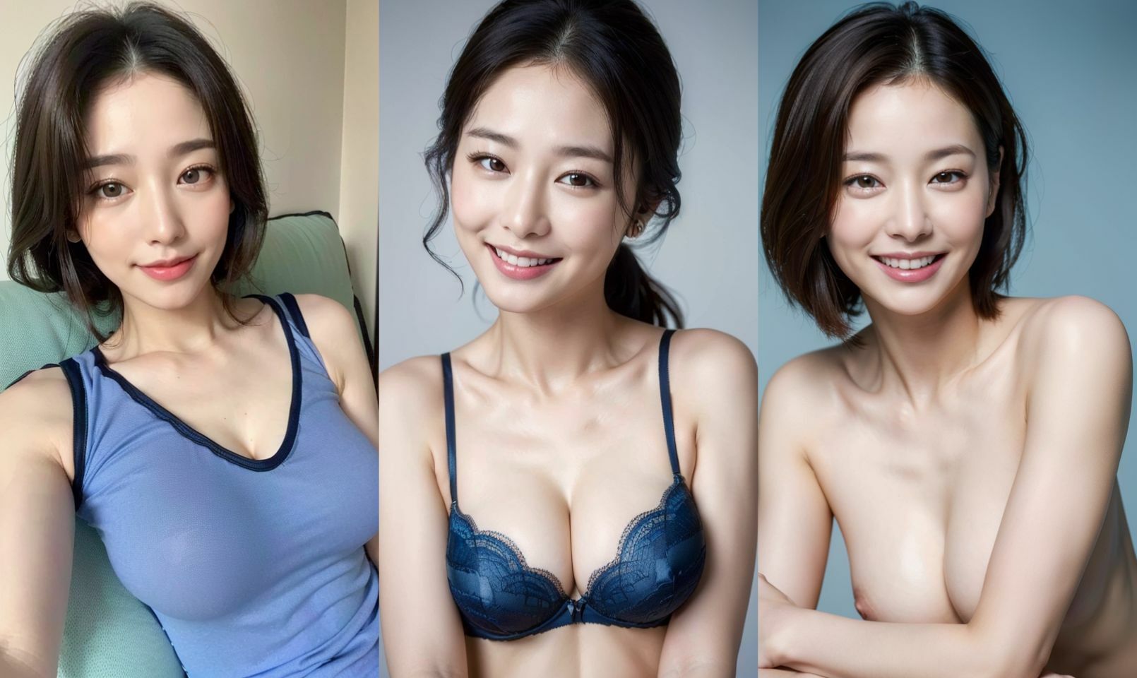 巨乳美女のルームウエアを超特殊メガネで透視してみた【透視メガネ編】