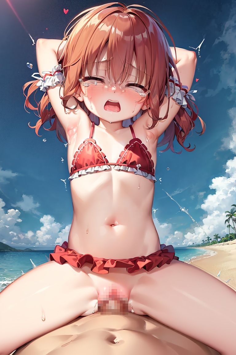 水着少女とビーチでセックス三昧【ロリコレクション】
