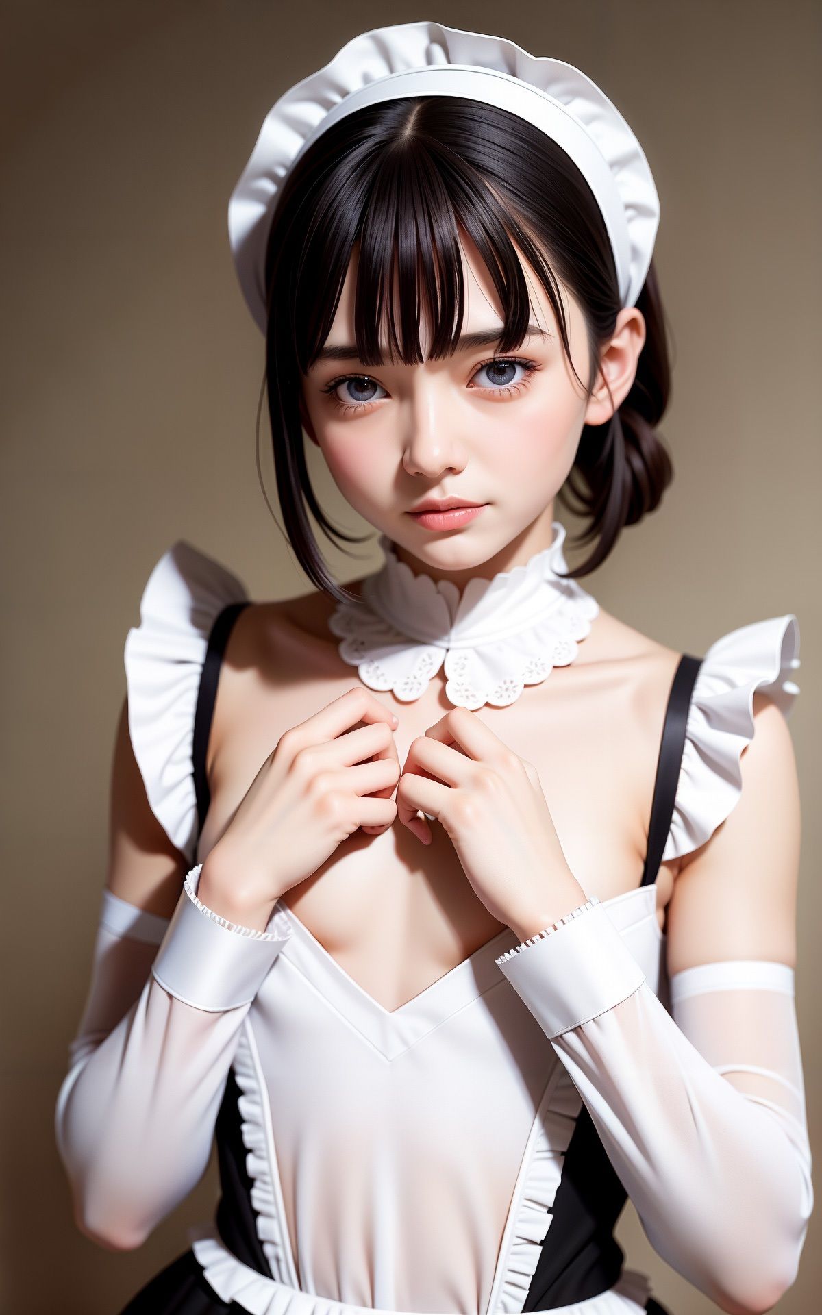 ほんのりふくらみ貧乳っ娘！ AI生成ヌードグラビアCG集