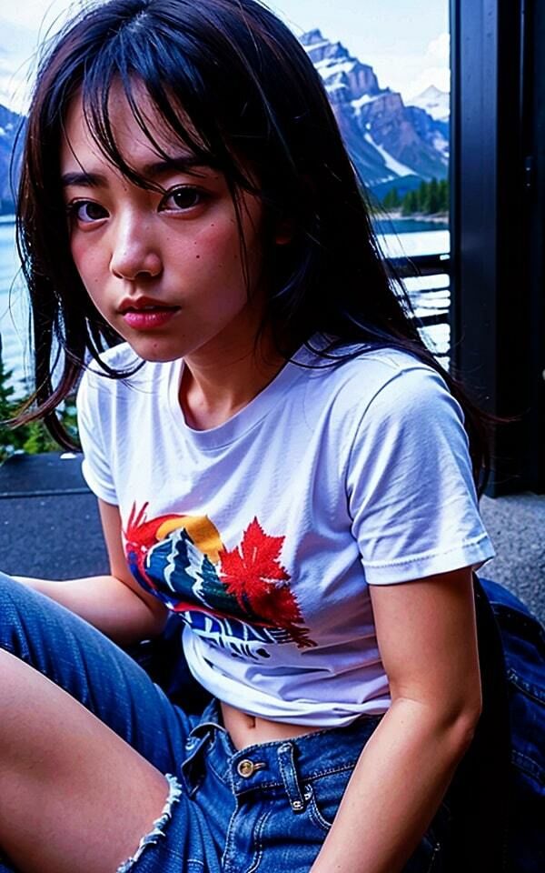 静かな彼女と癒しの湖畔デート