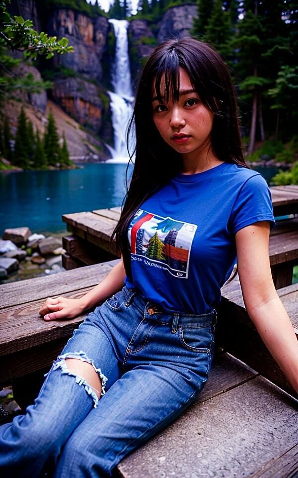 静かな彼女と癒しの湖畔デート