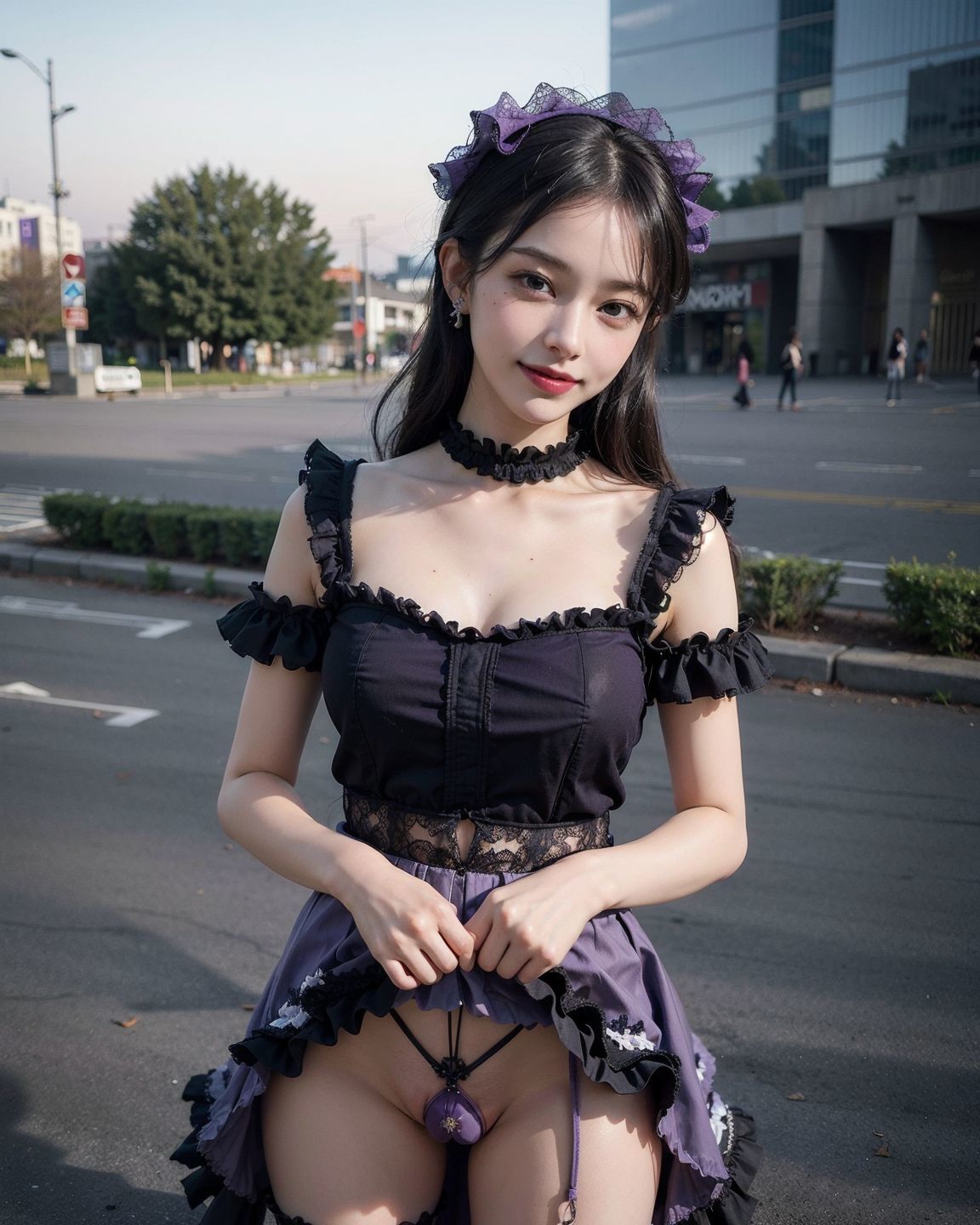 ゴスロリっ娘のおっぱいとおま〇こ