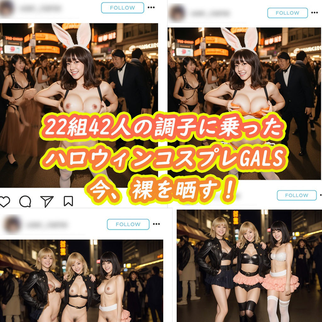 ハロウィンコスプレを剥がしてみた