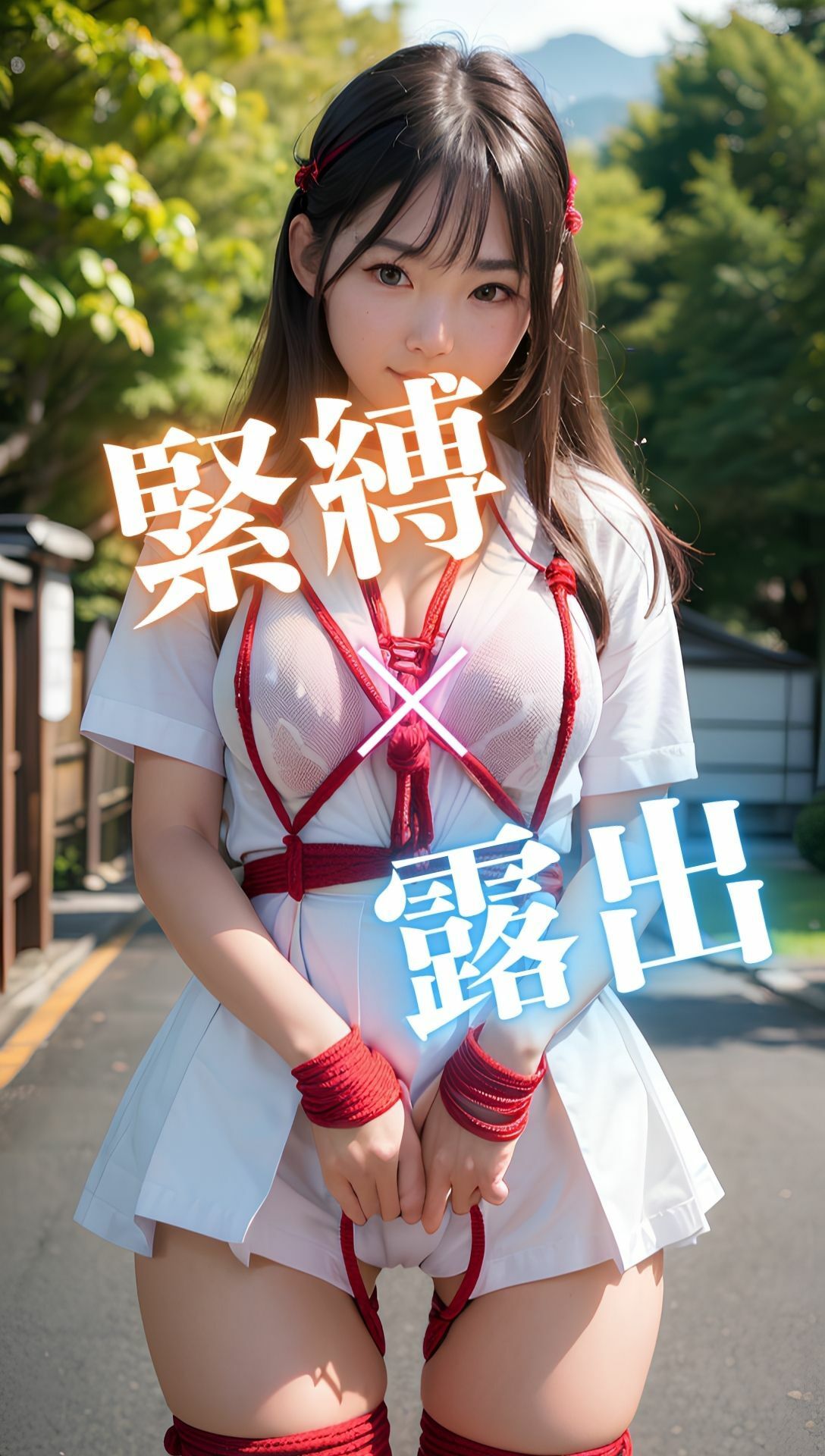 緊縛女子校生×野外露出 縛られた姿を見て欲しくてvol2