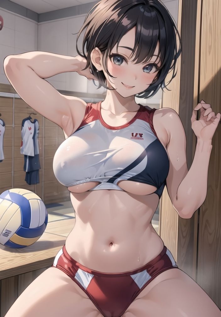 弱小バレー部のsex合宿 【パイズリ・フェラ練】