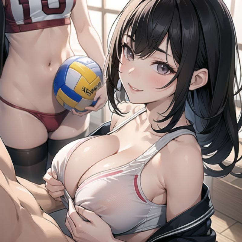 弱小バレー部のsex合宿 【パイズリ・フェラ練】