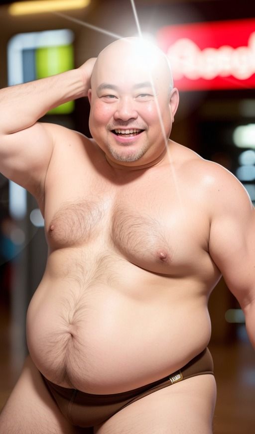 AI@つるピカはげおやじ〜繁華街露出〜 中年 40代 50代 サラリーマン 加齢臭 おじさん おっさん おじ様 紳士 変態おやじ コメディ お笑い スキンヘッド はげちゃびん はげつるぴっか メタボ ビールっ腹 ぽっちゃり デブ 巨漢 プロレス 屋外露出 イケメン パンイチ 乳首 爺 じじい AI生成