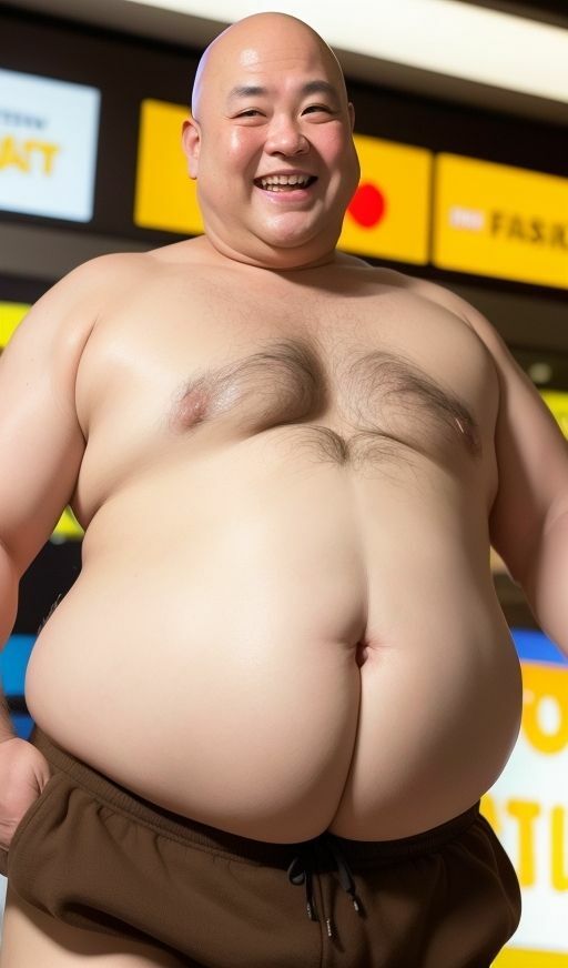 AI@つるピカはげおやじ〜繁華街露出〜 中年 40代 50代 サラリーマン 加齢臭 おじさん おっさん おじ様 紳士 変態おやじ コメディ お笑い スキンヘッド はげちゃびん はげつるぴっか メタボ ビールっ腹 ぽっちゃり デブ 巨漢 プロレス 屋外露出 イケメン パンイチ 乳首 爺 じじい AI生成