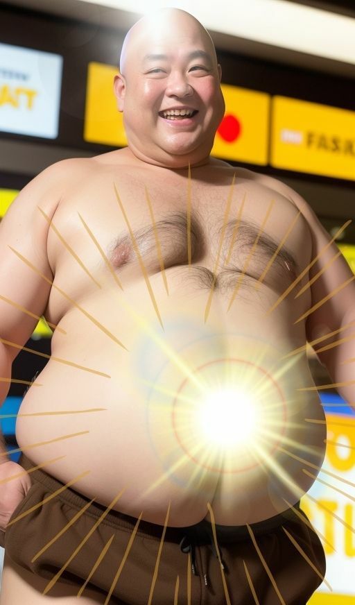 AI@つるピカはげおやじ〜繁華街露出〜 中年 40代 50代 サラリーマン 加齢臭 おじさん おっさん おじ様 紳士 変態おやじ コメディ お笑い スキンヘッド はげちゃびん はげつるぴっか メタボ ビールっ腹 ぽっちゃり デブ 巨漢 プロレス 屋外露出 イケメン パンイチ 乳首 爺 じじい AI生成