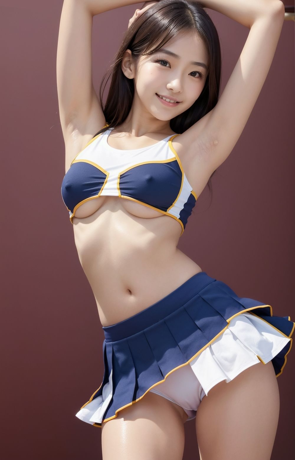 AI美女のチアガール画像集