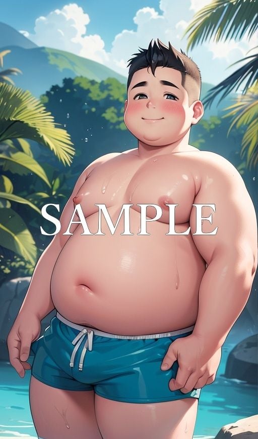デブ少年水着イラスト集