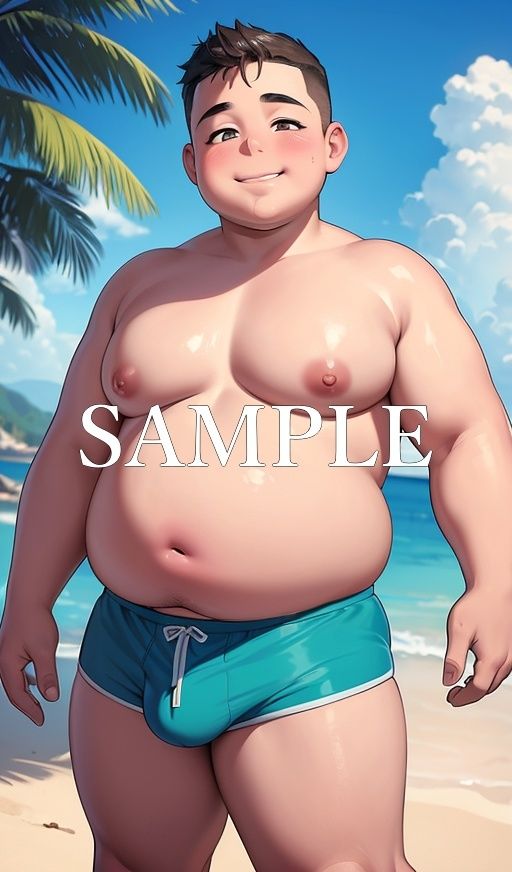デブ少年水着イラスト集