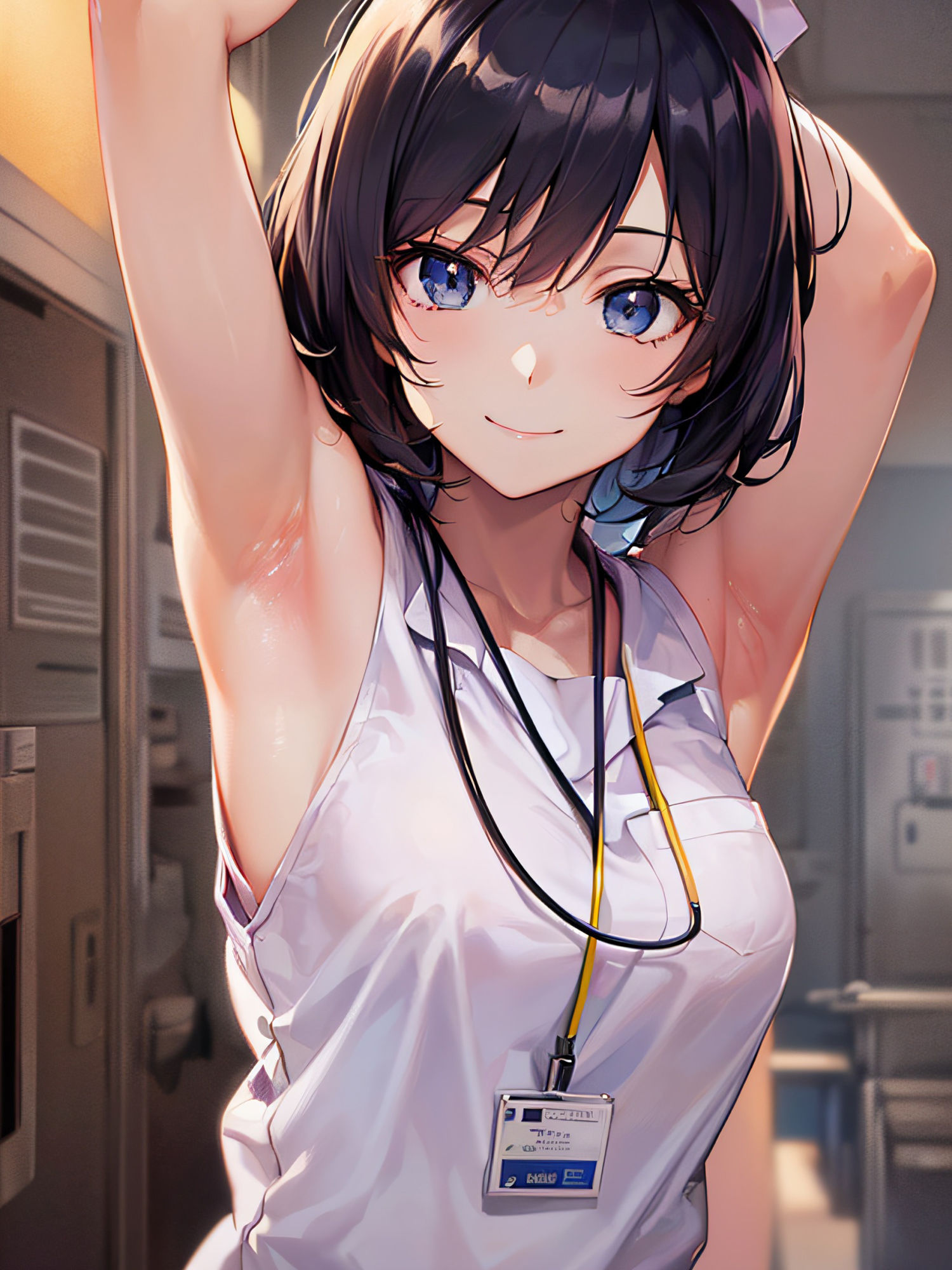 新ED治療法！絶対勃起！看護婦さんの腋見せ画像集