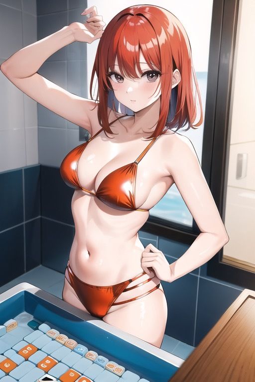 虹かけ誌 脱衣麻雀 イラスト集4 スーパーリアル麻雀PIV 香織「出し過ぎよ、あなた（笑）」