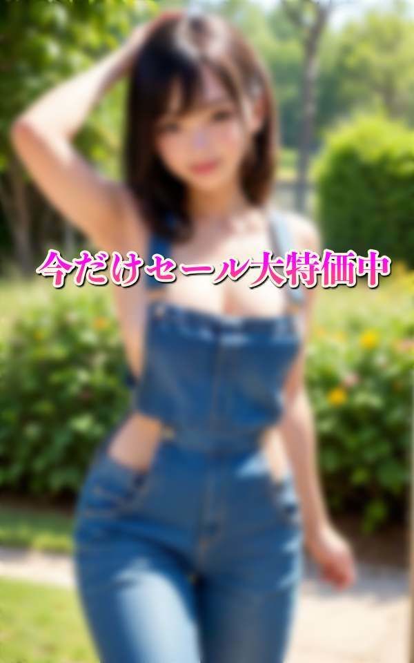 裸にオーバーオールのS級美女