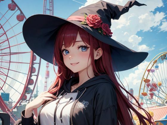 AI眼福＋性的イラスト＃1魔女コスメインと女の子200枚