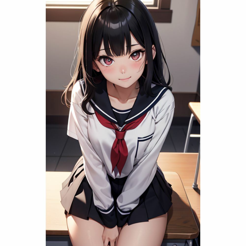 かわいい女の子がミニスカでパンチラしている