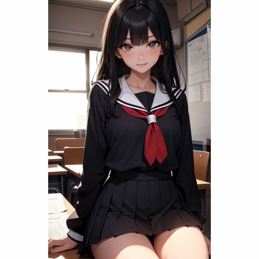 かわいい女の子がミニスカでパンチラしている