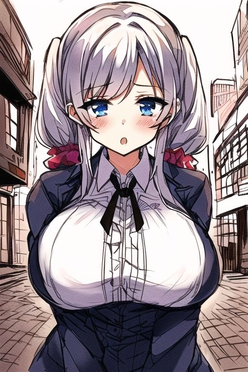 銀髪爆乳能天気娘はアイドルになりたかったらしい