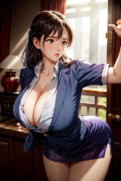 爆乳AI働く女1