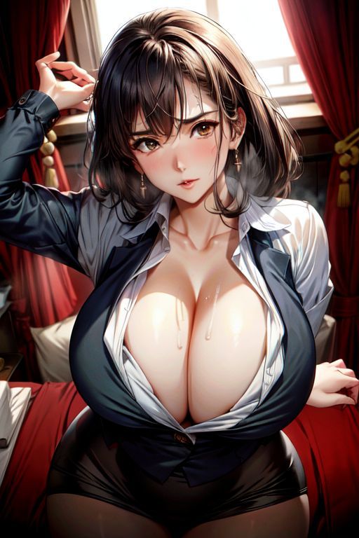爆乳AI働く女1