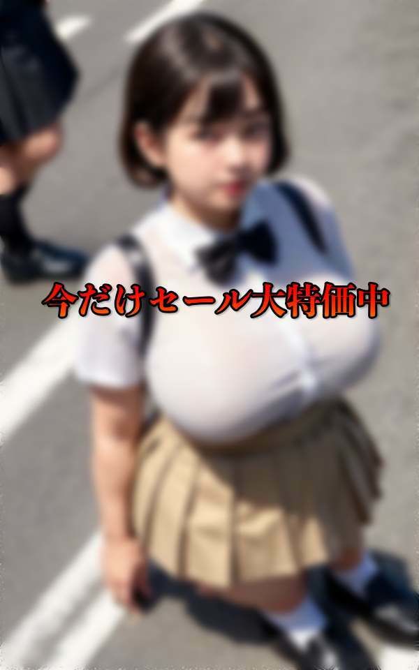 ノーブラ爆乳ぽっちゃり美女と街中デート