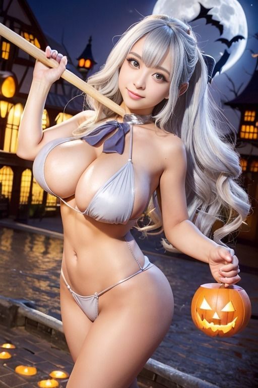 AIハロウィン美女