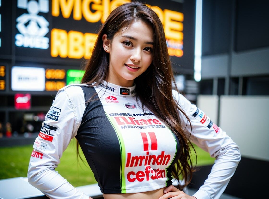 レースクイーン巨乳美女【サーキット場の天使たち】