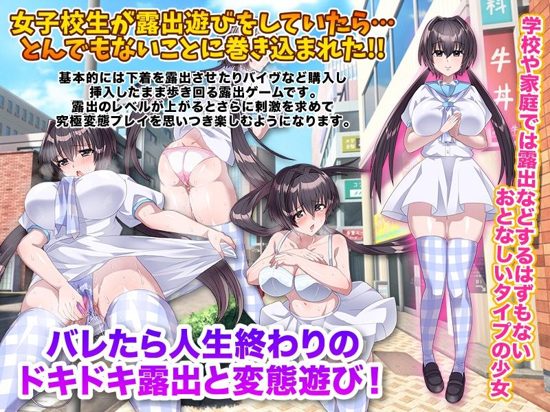 女子校生の露出あそびとその後始末