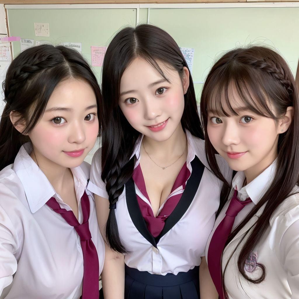 女子校生ハーレム!教室エッチ!ダブルフェラや中出しし放題!
