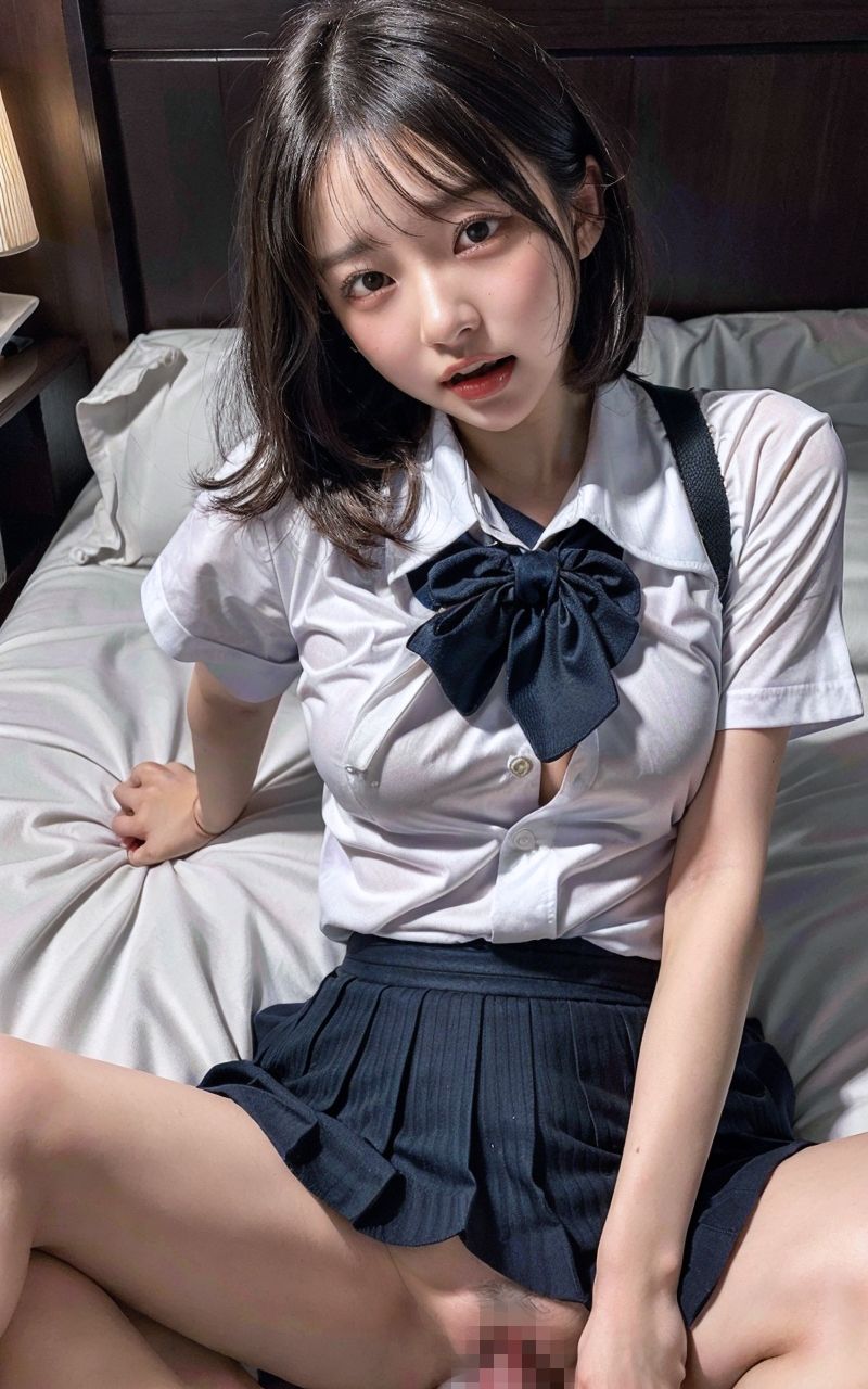 発育が良すぎる爆乳制服美少女