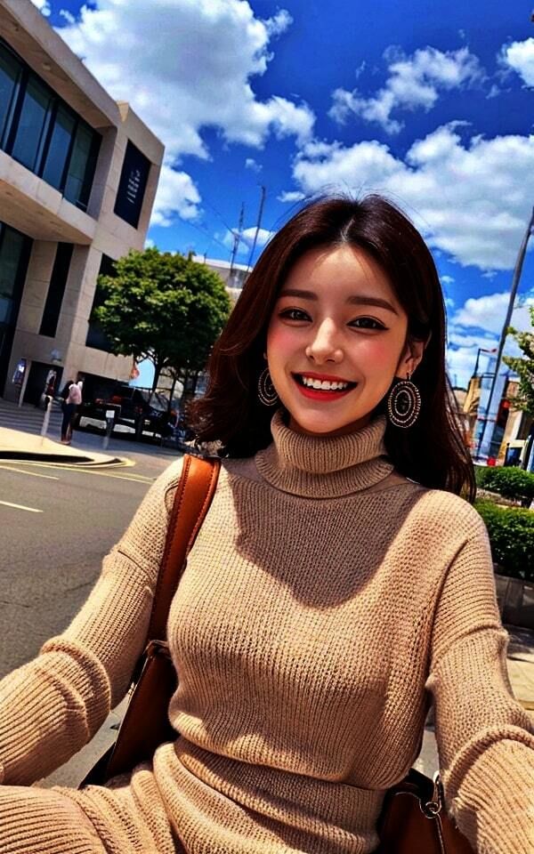 可愛くてちょっとH。お茶目で従順。僕の彼女にエロニット着てもらってデートする。