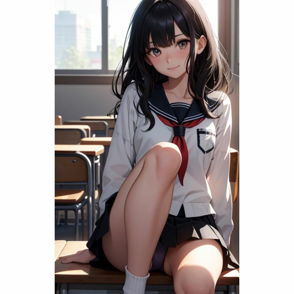 かわいい女の子がミニスカでパンチラしてくる