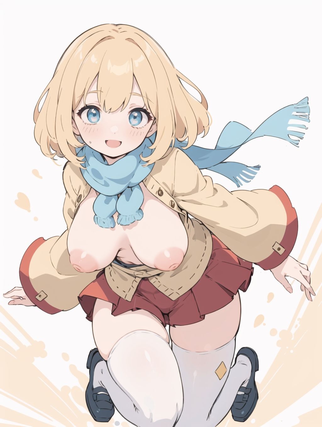 【長乳】乳出しファッションの女の子CG集【ぷっくり乳首】
