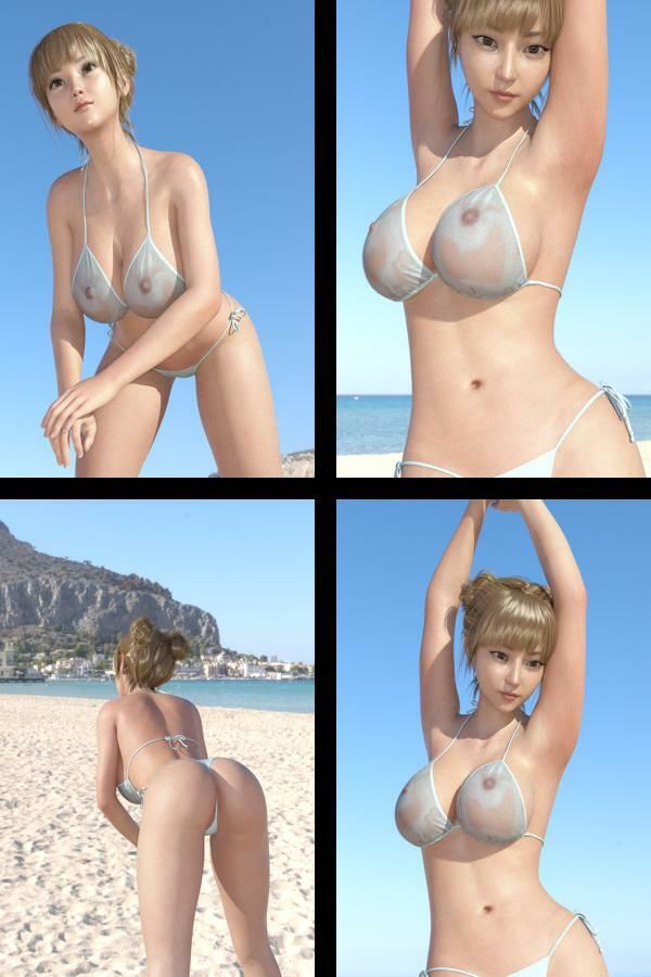 【＋All】『理想の彼女を3DCGで作ります』から生まれたバーチャルアイドル「一ノ瀬廻里（いちのせめぐり）」のグラドル撮影風写真集:Gradol_60