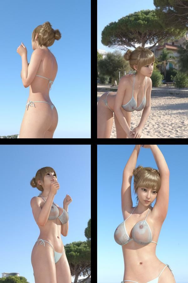 【＋All】『理想の彼女を3DCGで作ります』から生まれたバーチャルアイドル「一ノ瀬廻里（いちのせめぐり）」のグラドル撮影風写真集:Gradol_60