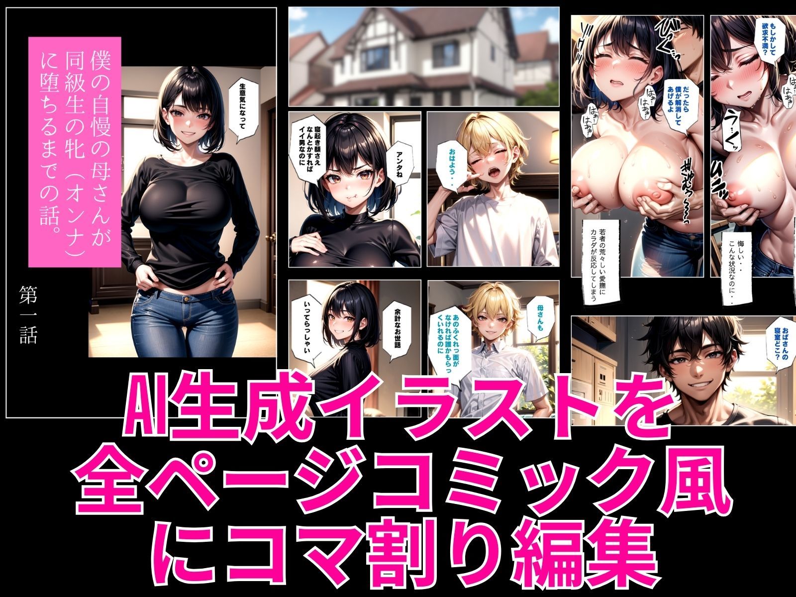 僕の自慢の母さんが同級生の牝(オンナ)に堕ちるまでの話。 前編