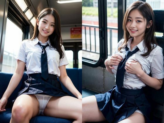 女子校生の初リアル露出