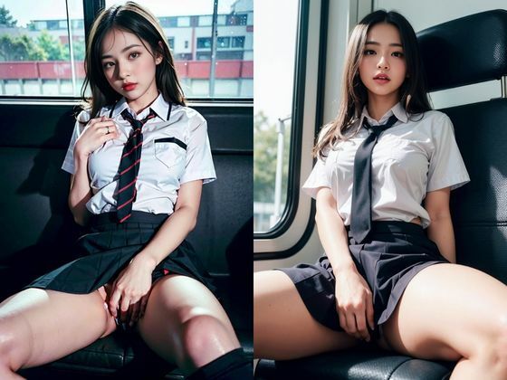 女子校生の初リアル露出