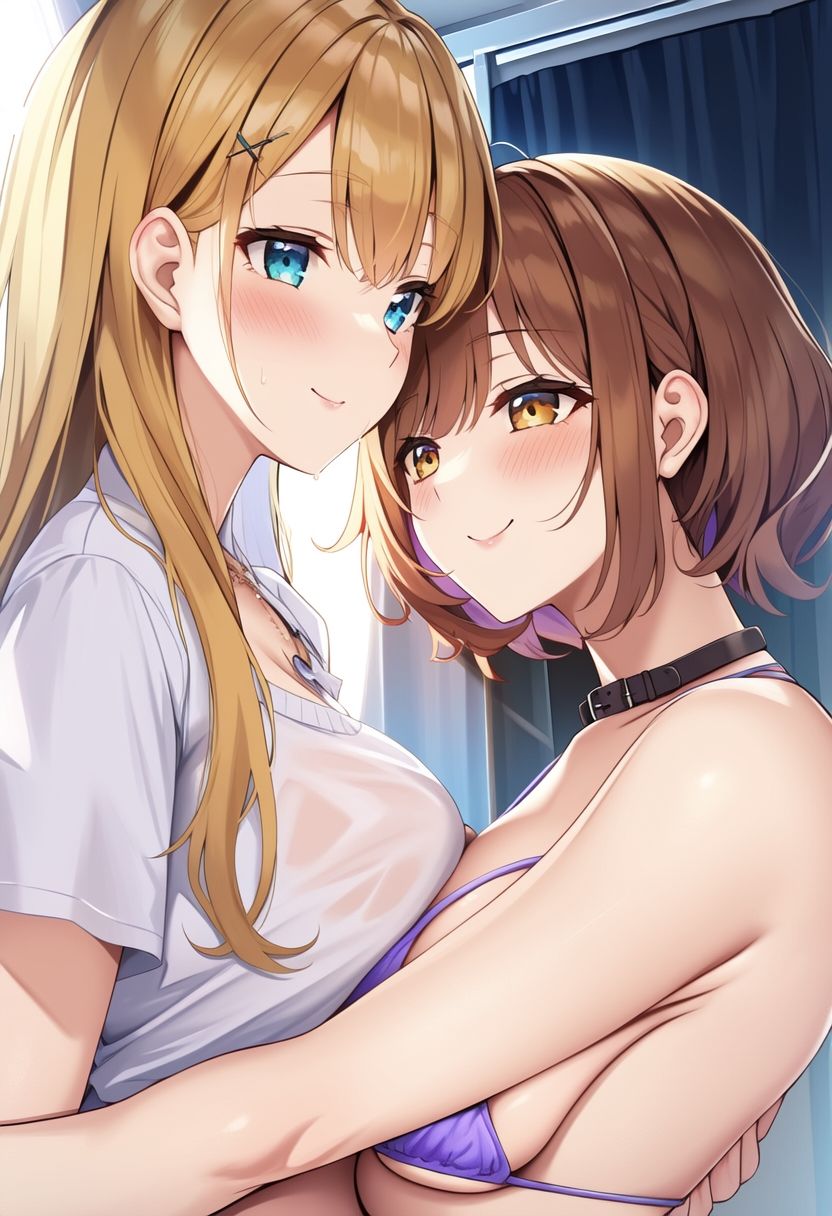 百合の美女たちがいちゃいちゃしてる日常イラスト集200枚(舐め合い・デート・制服・クリスマス)