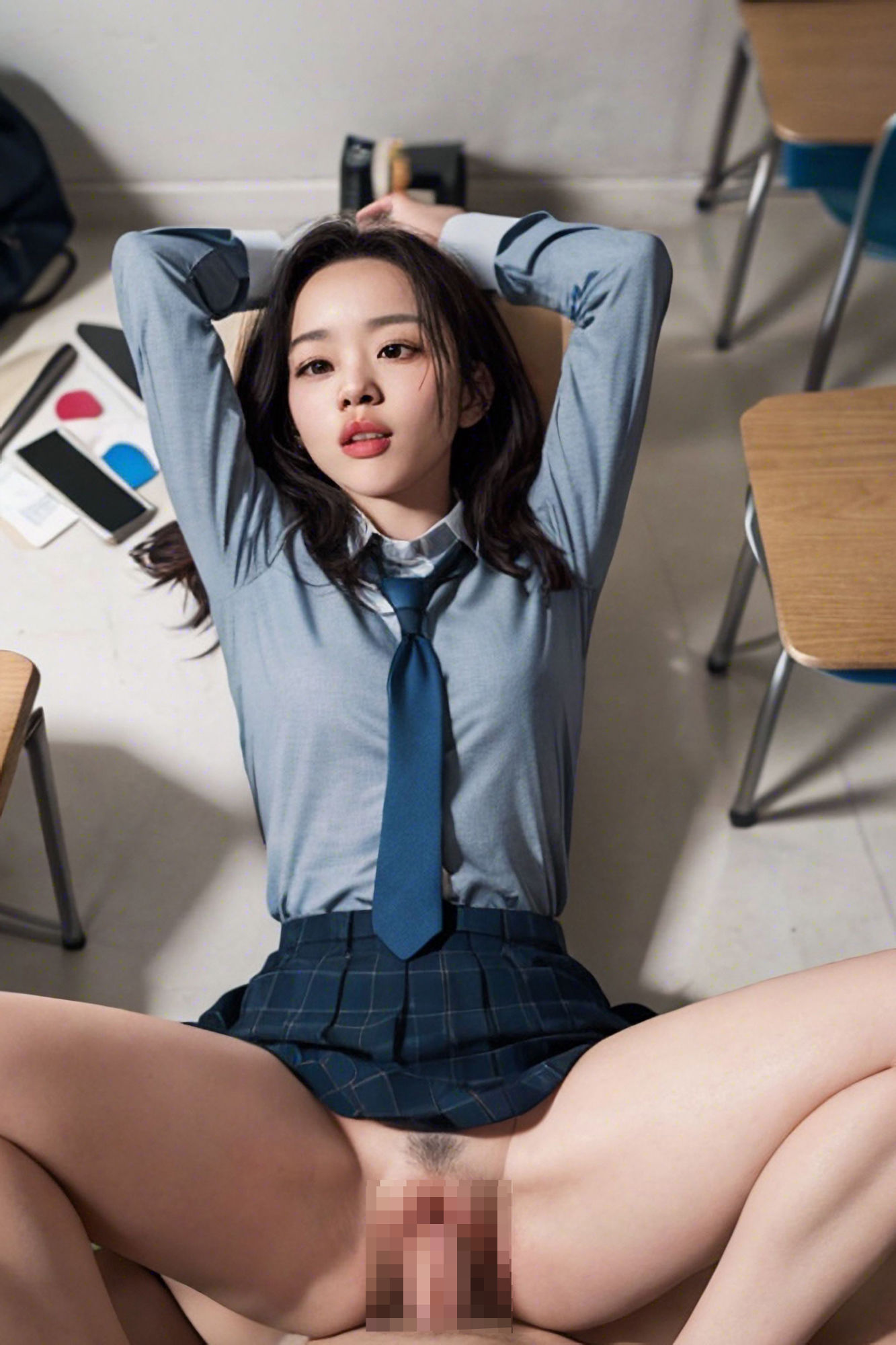 女子校生正常位中出し集