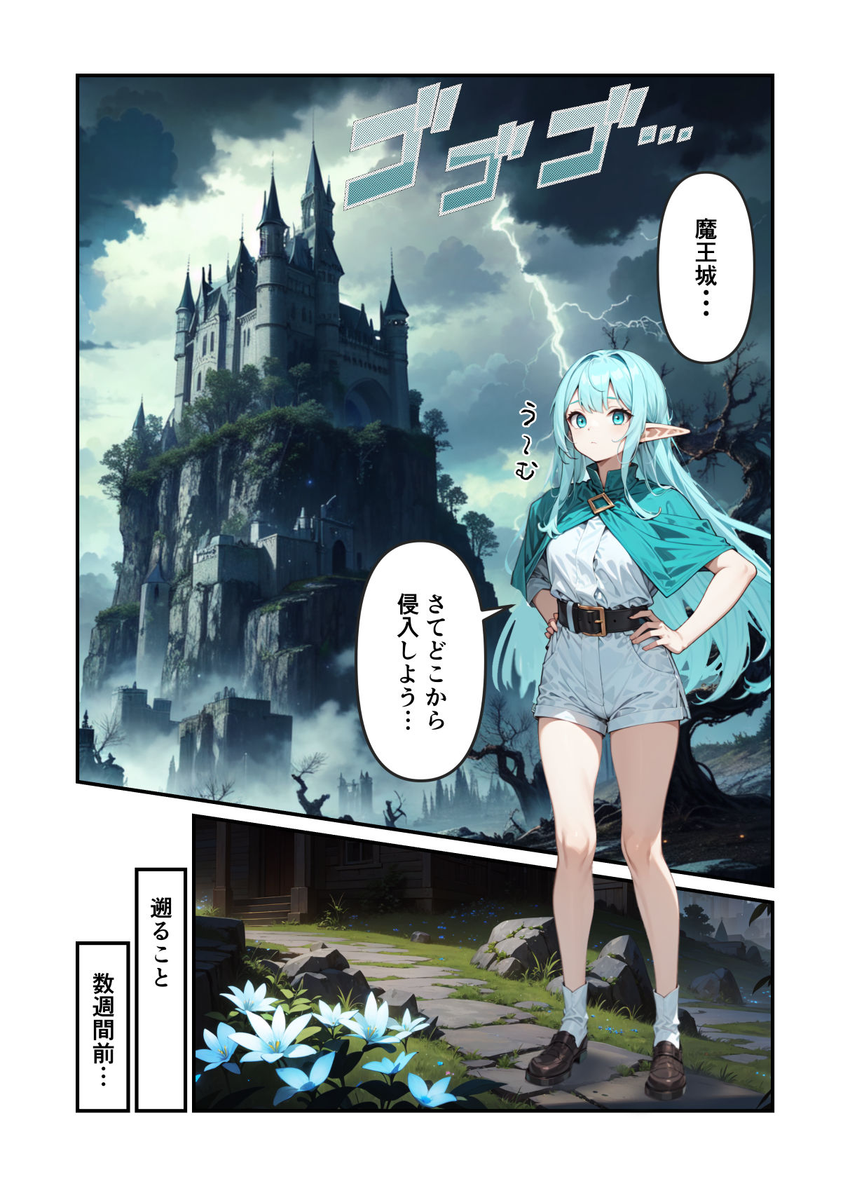 TSエルフの24時間魔王城攻略